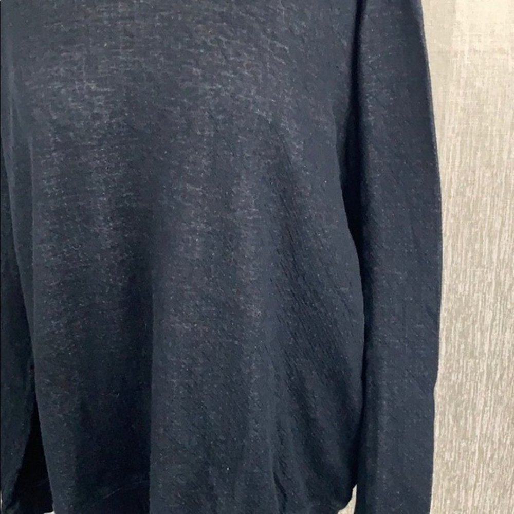 JOHN VARVATOS MEN’S BLACK GRAY HOODIE SHIRT XLARGE - Picture 2 of 6